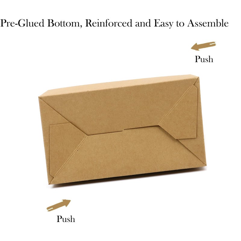 Oletx 24-Pack Brown Party Favor Treat Boxes  Goodie Boxes  Gable Paper Gift Boxes with Handles. Perfect for Birthday  Babyshower  and Any Fun Party - Image 5